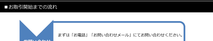 お取引開始までの流れ