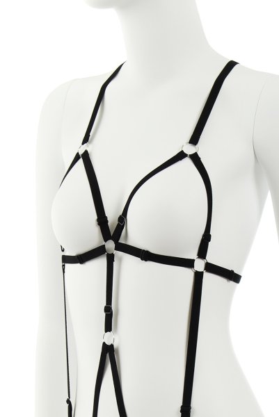 画像10: BELLEZA body  | ハーネス・テディ・オープンバスト・ブラック | Anais アナイス センシュアルランジェリー (10)