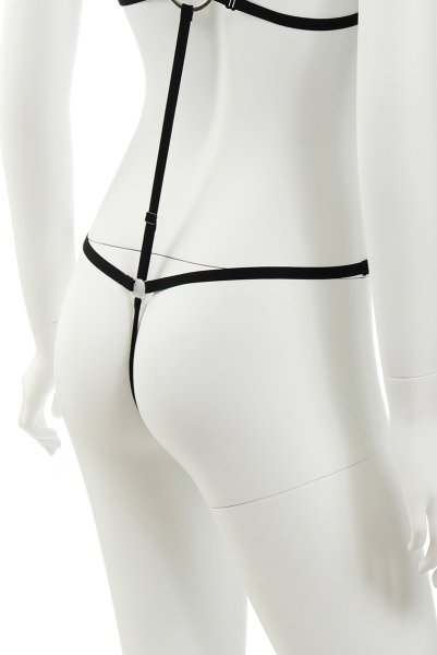 画像13: BELLEZA body  | ハーネス・テディ・オープンバスト・ブラック | Anais アナイス センシュアルランジェリー (13)