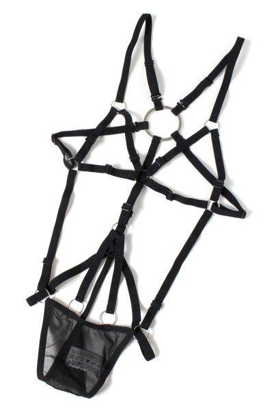 画像14: BELLEZA body  | ハーネス・テディ・オープンバスト・ブラック | Anais アナイス センシュアルランジェリー (14)