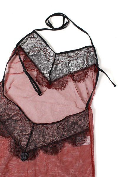 画像15: FANTASME babdoll  | ベビードール＆オープンクロッチタンガ2点セット・ワイン×ブラック | Anais アナイス センシュアルランジェリー (15)