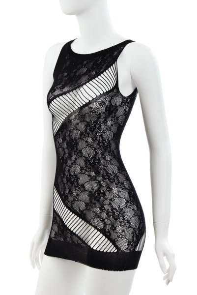 画像8: Adios chemise  | ボディドレス・網タイツ素材・ブラック | Anais アナイス センシュアルランジェリー (8)