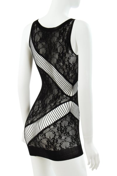 画像9: Adios chemise  | ボディドレス・網タイツ素材・ブラック | Anais アナイス センシュアルランジェリー (9)