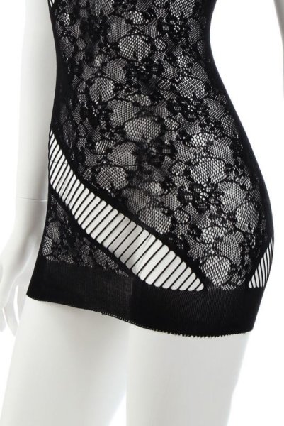 画像11: Adios chemise  | ボディドレス・網タイツ素材・ブラック | Anais アナイス センシュアルランジェリー (11)