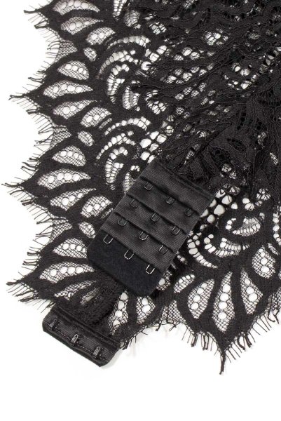 画像14: Celestia body  | レース・テディ・長袖・クロッチ開閉式・黒 | Anais アナイス センシュアルランジェリー (14)