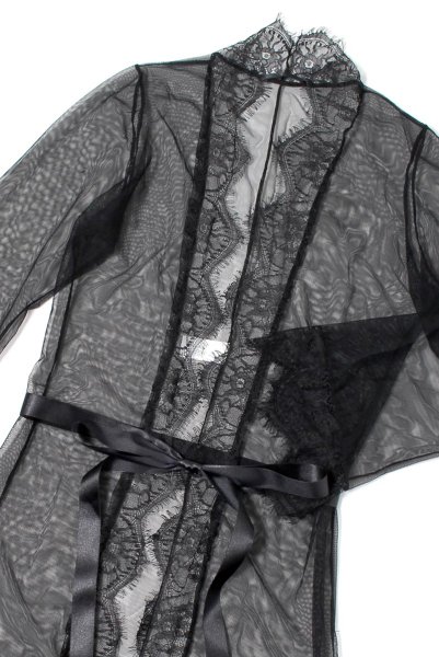 画像14: Dita Robe  | ガウン＆タンガ2点セット・ブラック | Anais アナイス センシュアルランジェリー (14)