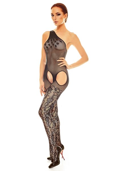 画像2: Elodi bodystocking  | ボディ・ストッキング・網タイツ素材・ブラック | Anais アナイス センシュアルランジェリー (2)