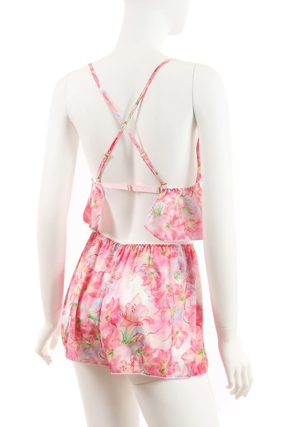 画像14: MIYU-Bra-Classic-Shorts | ブラレット＆ショーツセット・花柄・ピンク | Anais アナイス センシュアルランジェリー（在庫限り） (14)