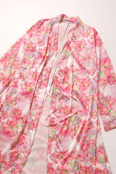 画像17: MIYU-one-robe | ロングガウン・ローブ・花柄・ピンク | Anais アナイス センシュアルランジェリー（在庫限り） (17)