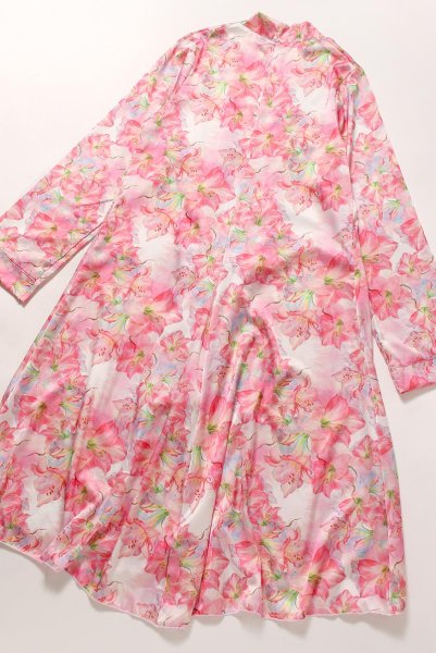 画像21: MIYU-one-robe | ロングガウン・ローブ・花柄・ピンク | Anais アナイス センシュアルランジェリー（在庫限り） (21)