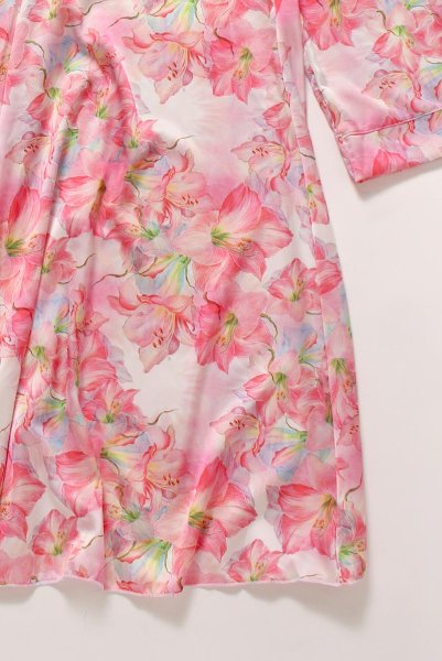 画像23: MIYU-one-robe | ロングガウン・ローブ・花柄・ピンク | Anais アナイス センシュアルランジェリー（在庫限り） (23)