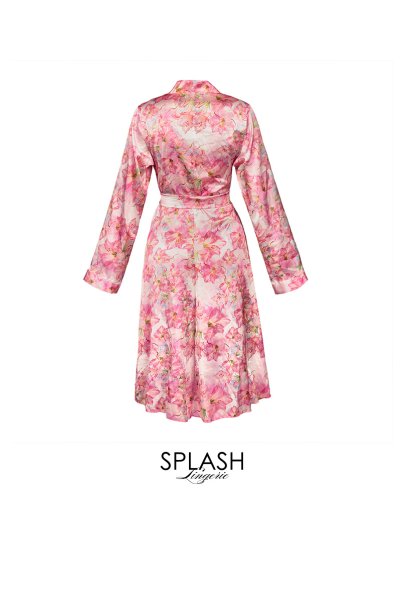 画像13: MIYU-one-robe | ロングガウン・ローブ・花柄・ピンク | Anais アナイス センシュアルランジェリー（在庫限り） (13)