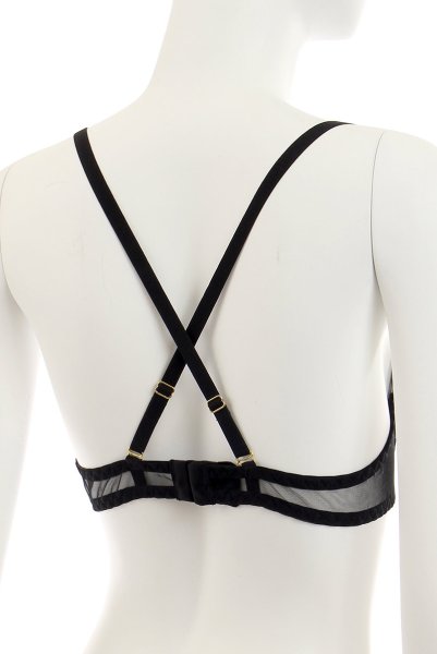 画像12: DIDO set  | ソフトブラ&ガーター&オープンクロッチタンガ3点セット・ハーフカップ・Tバック・ブラック | Anais アナイス センシュアルランジェリー (12)