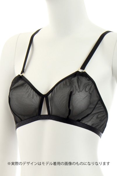 画像10: SPECIAL set  | ソフトブラ&ガーターリング付きショーツ2点セット・シースルー・ブラック | Anais アナイス センシュアルランジェリー (10)