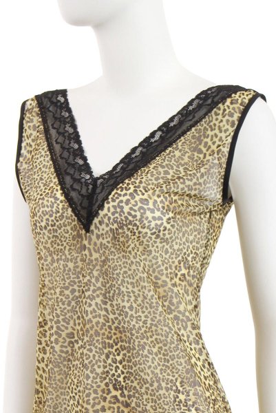 画像10: Cherish chemise  | レオパード柄スリップドレス・ヒョウ柄・ベージュ×ブラック | Anais アナイス センシュアルランジェリー (10)