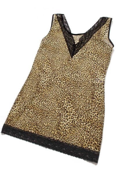 画像15: Cherish chemise  | レオパード柄スリップドレス・ヒョウ柄・ベージュ×ブラック | Anais アナイス センシュアルランジェリー (15)