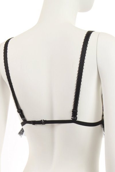 画像8: SALMAKIS teddy  | レオパード柄のオープンクロッチテディ・シースルー・黒×ヒョウ柄・編上げ | Anais アナイス センシュアルランジェリー (8)