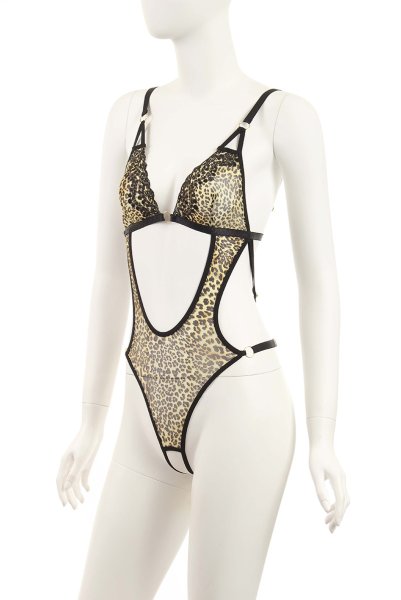 画像8: Lucky teddy  | テディ・ノンワイヤー・レオパード柄・ストラッピー | Anais アナイス センシュアルランジェリー (8)