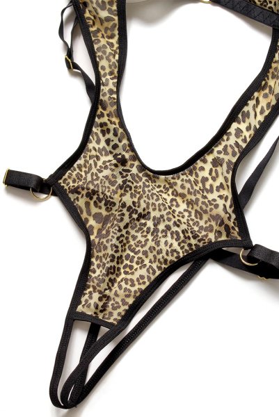 画像13: Lucky teddy  | テディ・ノンワイヤー・レオパード柄・ストラッピー | Anais アナイス センシュアルランジェリー (13)