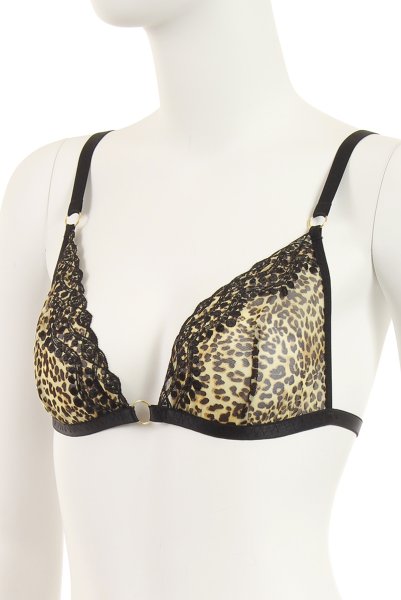 画像10: Paige set  | ブラレット&オープンクロッチタンガセット・ノンワイヤー・Tバック・レオパード柄 | Anais アナイス センシュアルランジェリー (10)