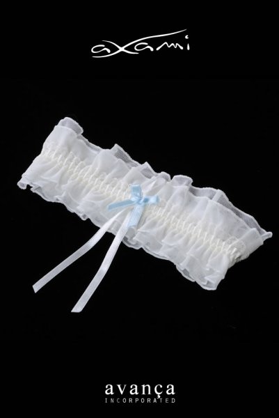 画像2: 在庫限り|V-6844  | ガーターリング・片足のみ・ブライダルインナー | Axami アクサミ (2)