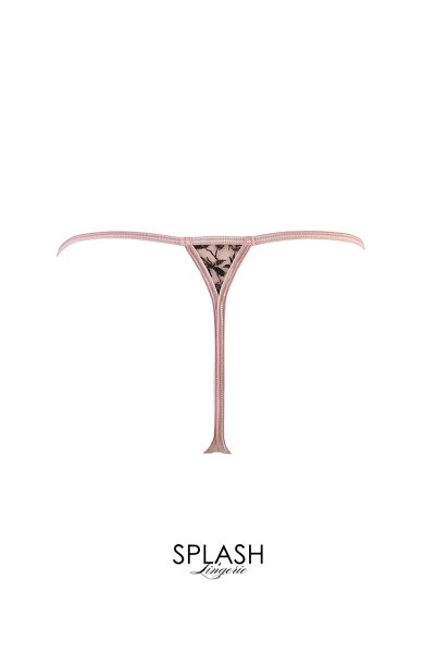 画像9: V-9519  | ベビードール＆タンガ2点セット・Tバック・シースルー・ゴールドラメ | Axami アクサミ| 輸入下着・高級ランジェリー   (9)