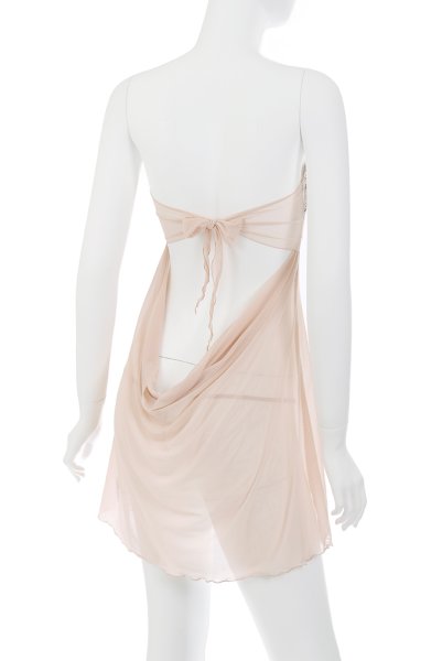 画像11: V-9519  | ベビードール＆タンガ2点セット・Tバック・シースルー・ゴールドラメ | Axami アクサミ| 輸入下着・高級ランジェリー   (11)