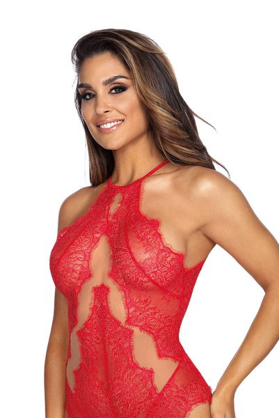 画像3: V-9590 | テディ・ボディ・シースルー・アイラッシュレース | AxamiSexy アクサミセクシー (3)