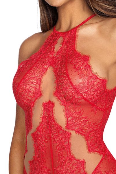 画像5: V-9590 | テディ・ボディ・シースルー・アイラッシュレース | AxamiSexy アクサミセクシー (5)