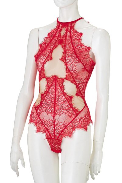 画像8: V-9590 | テディ・ボディ・シースルー・アイラッシュレース | AxamiSexy アクサミセクシー (8)