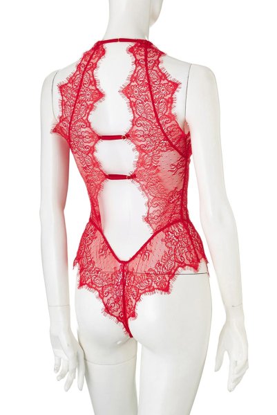 画像9: V-9590 | テディ・ボディ・シースルー・アイラッシュレース | AxamiSexy アクサミセクシー (9)