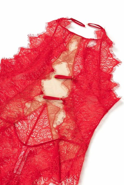 画像11: V-9590 | テディ・ボディ・シースルー・アイラッシュレース | AxamiSexy アクサミセクシー (11)