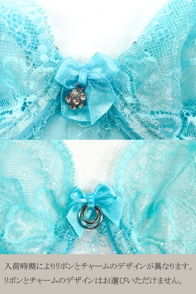 画像14: V-10131｜ 一枚レースブラ・ ライトブルー｜Axami アクサミ| 輸入下着・高級ランジェリー  (14)