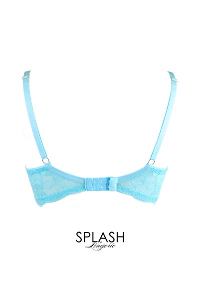 画像2: V-10131｜ 一枚レースブラ・ ライトブルー｜Axami アクサミ| 輸入下着・高級ランジェリー  (2)