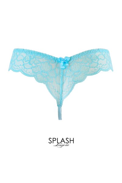 画像2: V-10128｜タンガ(Tバック)・ ライトブルー｜Axami アクサミ【サイズ交換NG・メール便対象】 輸入下着・高級ランジェリー  (2)