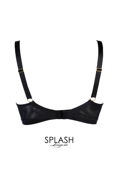 画像2: V-11041｜ 一枚レースブラ・ ブラック｜Axami アクサミ【サイズ交換OK】輸入下着・高級ランジェリー  (2)