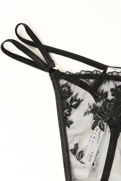 画像12: V-11048｜タンガ(Tバック)・ ブラック｜Axami アクサミ【サイズ交換NG・メール便対象】 輸入下着・高級ランジェリー  (12)