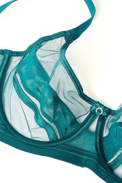 画像9: V-11061｜ 一枚レースブラ・ グリーン｜Axami アクサミ| 輸入下着・高級ランジェリー  (9)