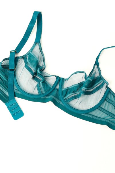 画像11: V-11061｜ 一枚レースブラ・ グリーン｜Axami アクサミ| 輸入下着・高級ランジェリー  (11)