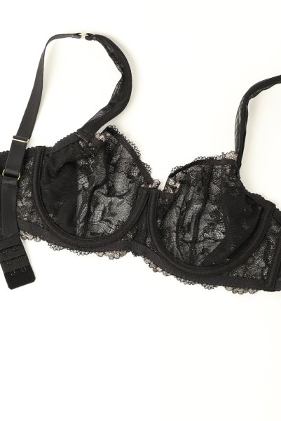 画像11: V-11131｜ 一枚レースブラ・ ブラック×ゴールド｜Axami アクサミ【サイズ交換OK】輸入下着・高級ランジェリー  (11)