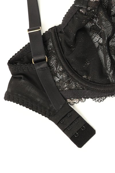 画像13: V-11131｜ 一枚レースブラ・ ブラック×ゴールド｜Axami アクサミ【サイズ交換OK】輸入下着・高級ランジェリー  (13)