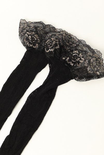 画像9: V-11134｜ガーターストッキング・ ブラック×ゴールド｜Axami アクサミ【サイズ交換NG・メール便対象】 輸入下着・高級ランジェリー  (9)