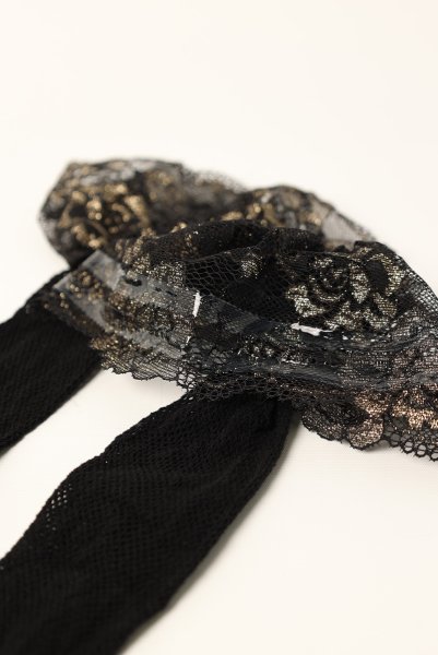 画像10: V-11134｜ガーターストッキング・ ブラック×ゴールド｜Axami アクサミ【サイズ交換NG・メール便対象】 輸入下着・高級ランジェリー  (10)