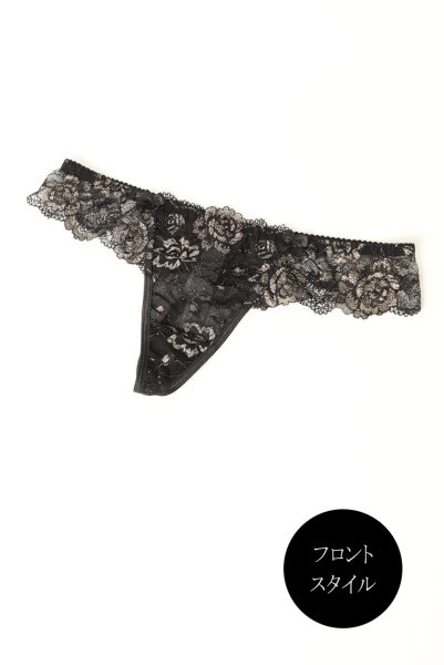 画像8: V-11138｜タンガ(Tバック)・ ブラック×ゴールド｜Axami アクサミ【サイズ交換NG・メール便対象】 輸入下着・高級ランジェリー  (8)