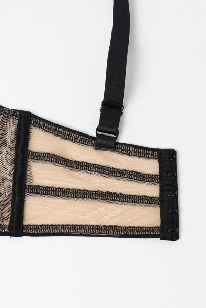 画像17: V-11811｜ロングブラ・ ブラック×ベージュ｜Axami アクサミ【サイズ交換OK・メール便対象】輸入下着・高級ランジェリー  (17)