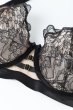 画像14: V-11841｜ 一枚レースブラ・ ブラック×ベージュ｜Axami アクサミ【サイズ交換OK・メール便対象】輸入下着・高級ランジェリー  (14)