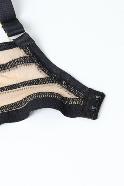 画像16: V-11841｜ 一枚レースブラ・ ブラック×ベージュ｜Axami アクサミ【サイズ交換OK・メール便対象】輸入下着・高級ランジェリー  (16)