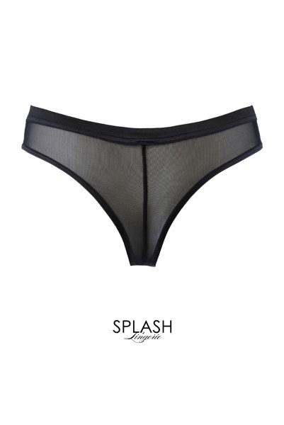 画像2: V-11845｜ブラジリアンタンガ(Tバック)・ ブラック×ベージュ｜Axami アクサミ【サイズ交換NG・メール便対象】 輸入下着・高級ランジェリー  (2)