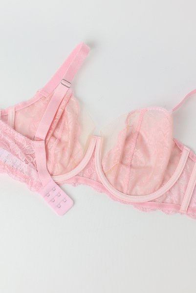 画像11: V-11031｜ 一枚レースブラ・パッドなし・ ピンク｜Axami アクサミ【サイズ交換OK・メール便対象】輸入下着・高級ランジェリー  (11)