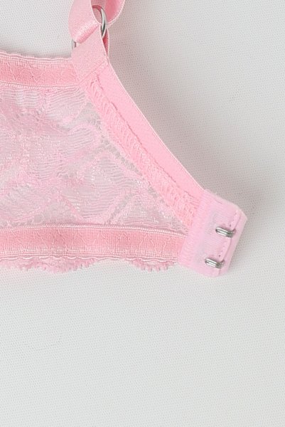 画像12: V-11031｜ 一枚レースブラ・パッドなし・ ピンク｜Axami アクサミ【サイズ交換OK・メール便対象】輸入下着・高級ランジェリー  (12)